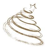 Weihnachtskarten-Dekore