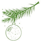 Weihnachtskarten-Dekore