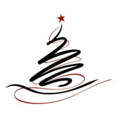 Weihnachtskarten-Dekore