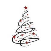 Weihnachtskarten-Dekore