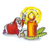 Weihnachtskarten-Dekore