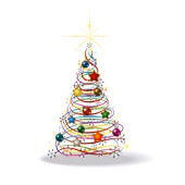 Weihnachtskarten-Dekore