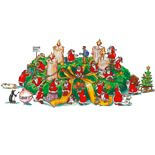 Weihnachtskarten-Dekore