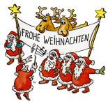 Weihnachtskarten-Dekore