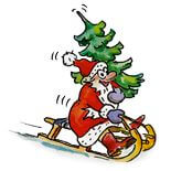 Weihnachtskarten-Dekore