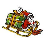 Weihnachtskarten-Dekore