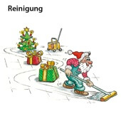 Weihnachtskarten-Dekore