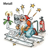 Weihnachtskarten-Dekore