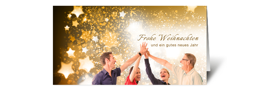 Weihnachtskartenmotiv - Mitarbeiter