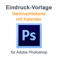 Photoshop Vorlage - Eindruck mit Kalender