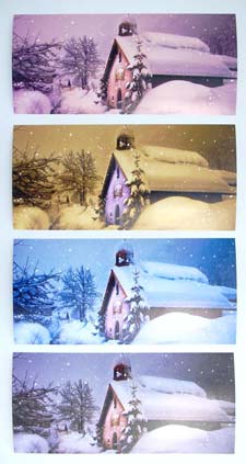 Weihnachtskarte Naturpapier