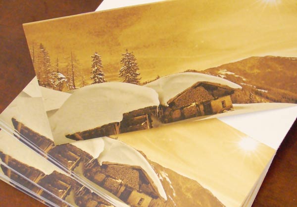 Weihnachtskarte Naturpapier